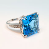 Blue Topaz Cocktail Ring
