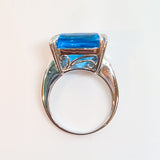Blue Topaz Cocktail Ring