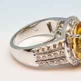 Citrine & DIamond Dress Ring