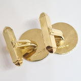 18ct Gold Disc Cufflinks Perfect for Personalising (17grams)