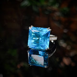 Blue Topaz Cocktail Ring