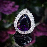Amethyst & Diamond Dress Ring