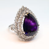 Amethyst & Diamond Dress Ring