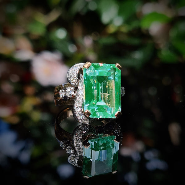 Engagement Ring Green Spinel Stone Synthetic Spinel Dress Ring Engagement Ring Green Spinel Stone Synthetic Spinel Dress Ring