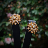 Starburst Pearl Stud Earrings