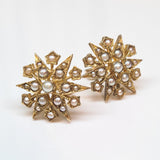 Starburst Pearl Stud Earrings