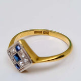 Vintage Sapphire & Diamond Ring