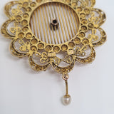 Gold Wire Work Pendant