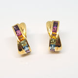 Multi Sapphire Earrings