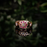 Ruby & Diamond Gypsy Style Ring
