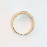 Ruby & Diamond Gypsy Style Ring
