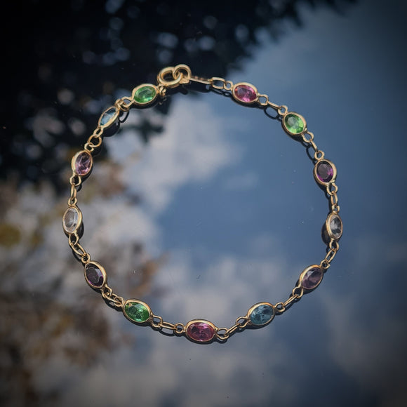 Multi-Stone Spectacle-Set Bracelet