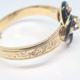 Late Victorian Diamond & Enamel Bangle