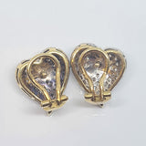 Vintage Diamond-set Heart Earrings