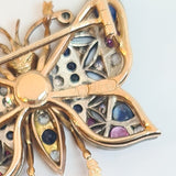 Vintage Russian Butterfly Brooch