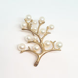 Pearl Studded Branch Brooch