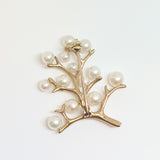 Pearl Studded Branch Brooch