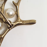 Pearl Studded Branch Brooch