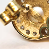 Pearl & Diamond Stud Earrings