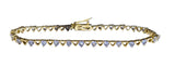 Heart-Shaped Tanzanite Bracelet