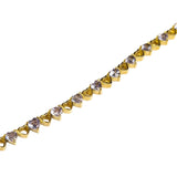 Heart-Shaped Tanzanite Bracelet
