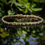 Heart-Shaped Tanzanite Bracelet