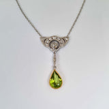 Peridot & Diamond Necklace