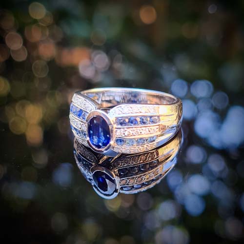 Sapphire and Diamond Dress Ring