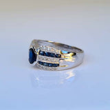 Sapphire and Diamond Dress Ring