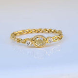 Yellow Diamond Three-Stone Ring