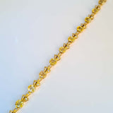 Vintage 18ct Gold Citrine & Diamond Bracelet