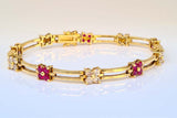 Vintage Ruby & Diamond Bracelet